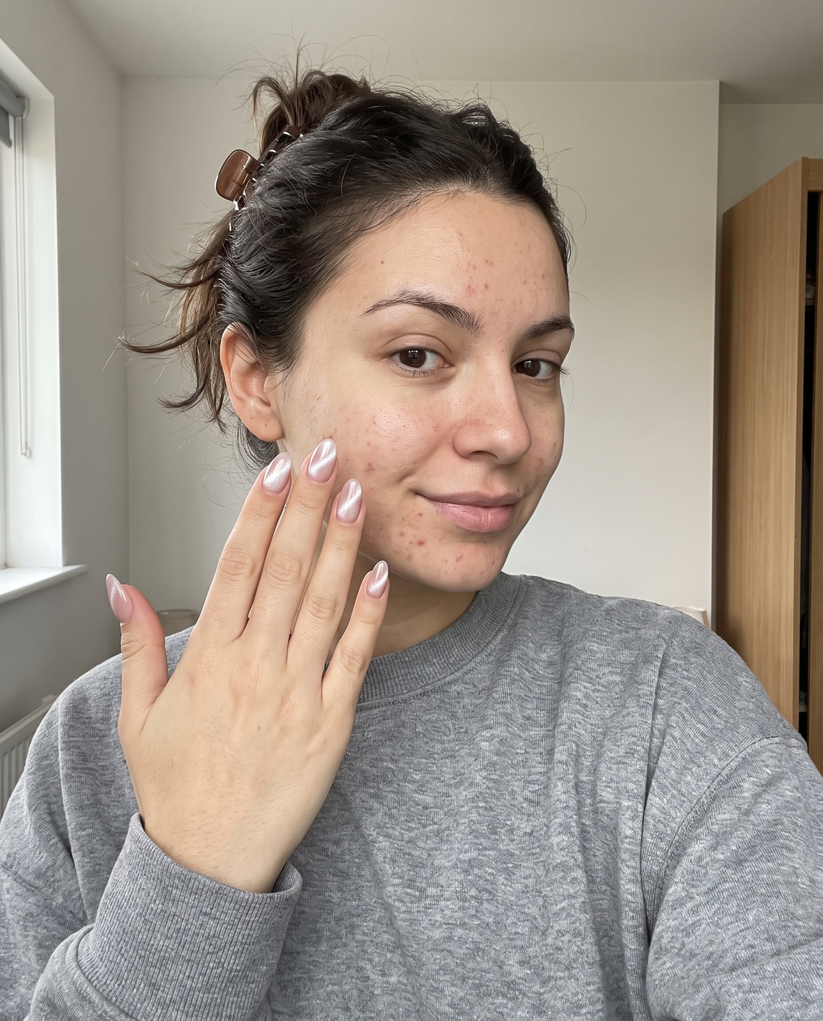 Cat eye nails, first try
